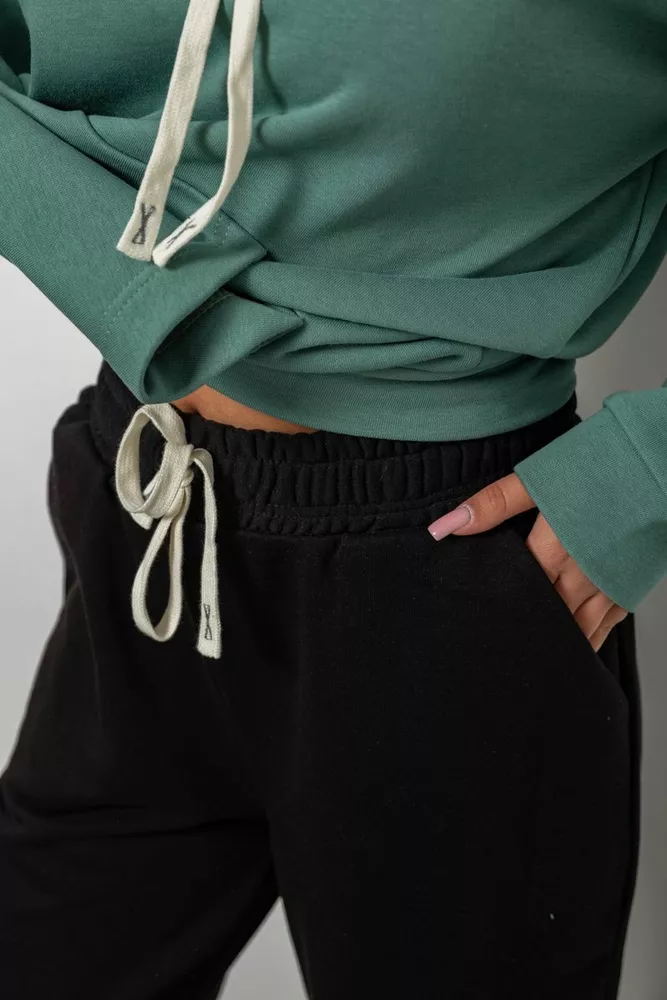 Купить Спортивный костюм женский, цвет оливково-черный, 244R1070AG-1 - Фото №5