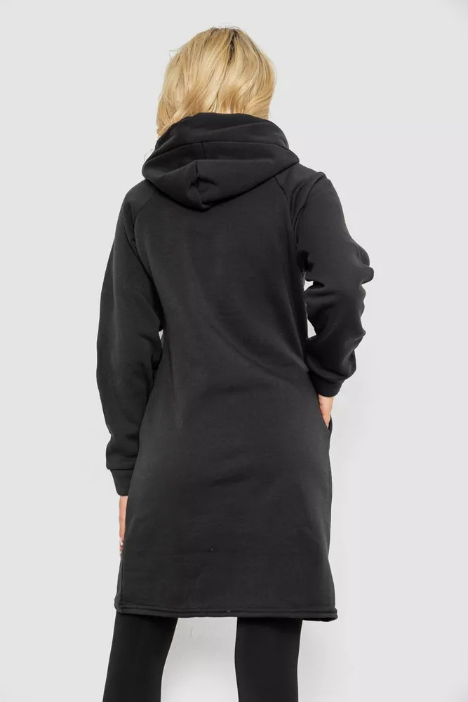 Купить Туника женская на флисе, цвет черный, 243R01006 - Фото №4
