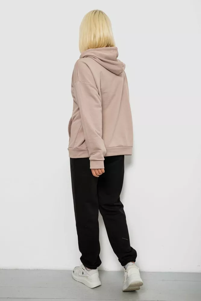 Купить Спортивный костюм женский, цвет бежево-черный, 244R1070AG-1 - Фото №4