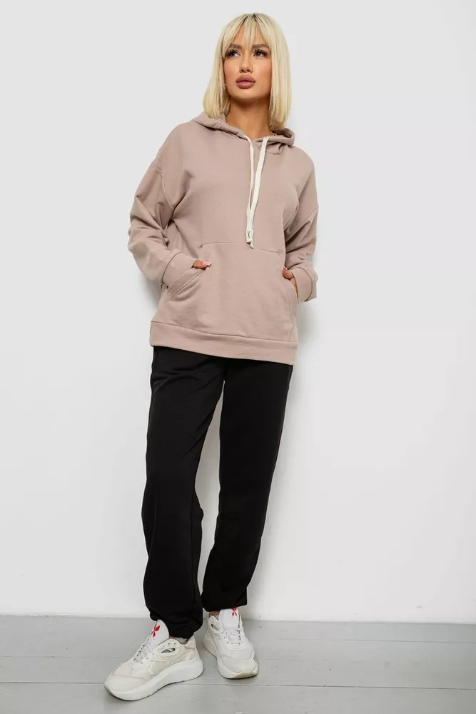 Купить Спортивный костюм женский, цвет бежево-черный, 244R1070AG-1 - Фото №1