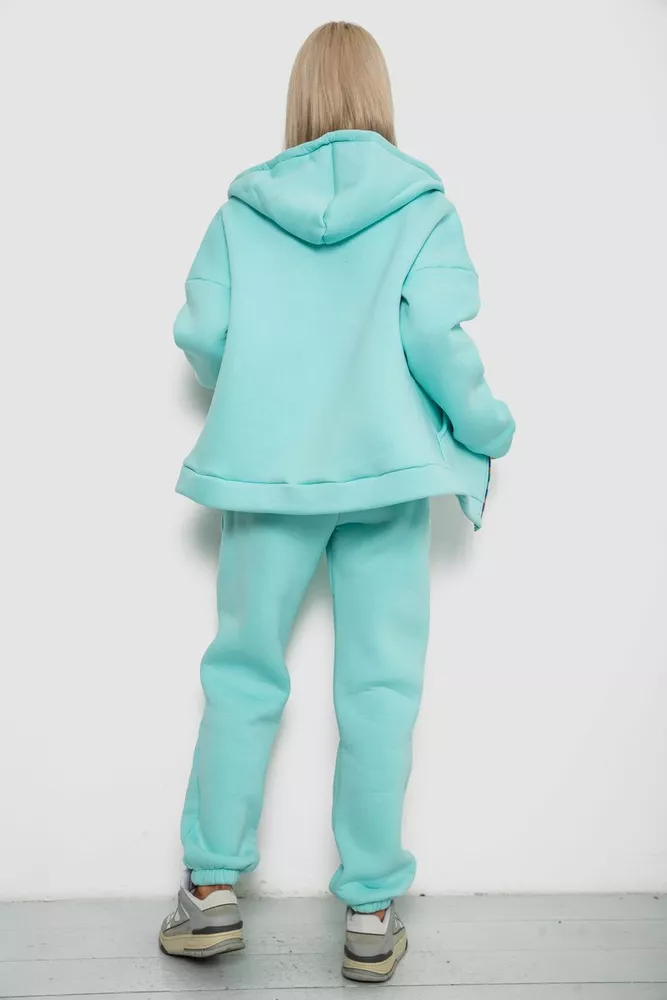 Купити Спортивний костюм жіночий на флісі  -уцінка, колір м'ятний, 238R5715-U-6 - Фото №4