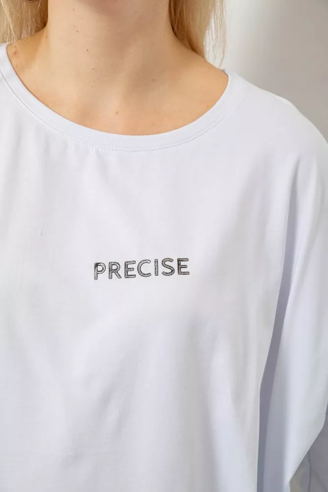 Купить Футболка женская с принтом, цвет белый, 244R2021-5 - Фото №5