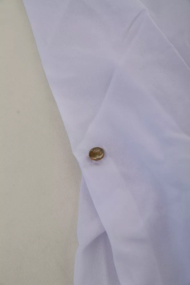 Купити Блуза класична  -уцінка, колір біло-синій, 230R111-U-33 - Фото №6