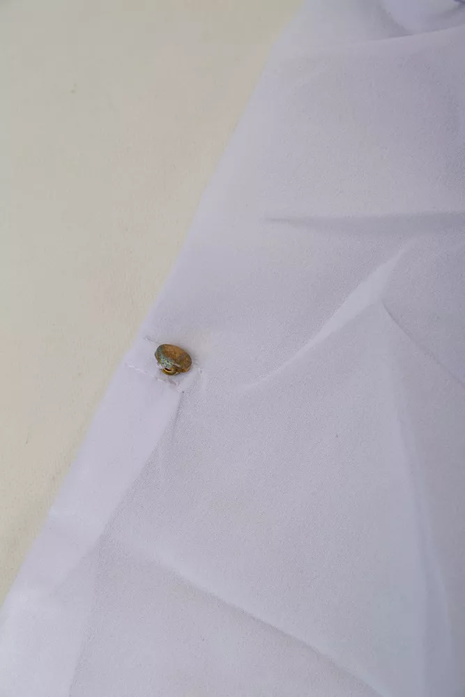 Купити Блуза класична  -уцінка, колір біло-синій, 230R111-U-34 - Фото №6