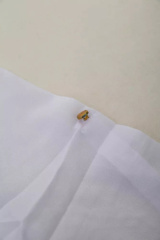 Купити Блуза класична  -уцінка, колір біло-синій, 230R111-U-34 - Фото №8