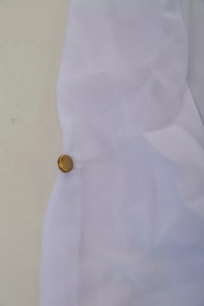 Купити Блуза класична  -уцінка, колір біло-синій, 230R111-U-36 - Фото №6