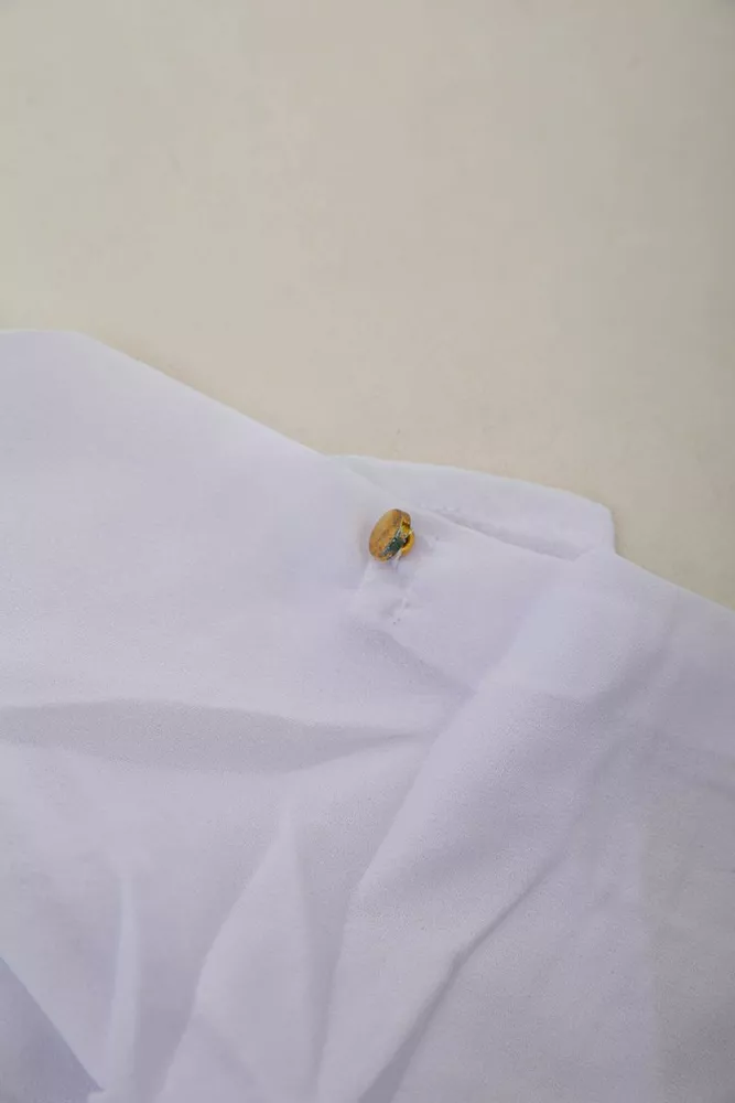 Купити Блуза класична  -уцінка, колір біло-синій, 230R111-U-40 - Фото №7