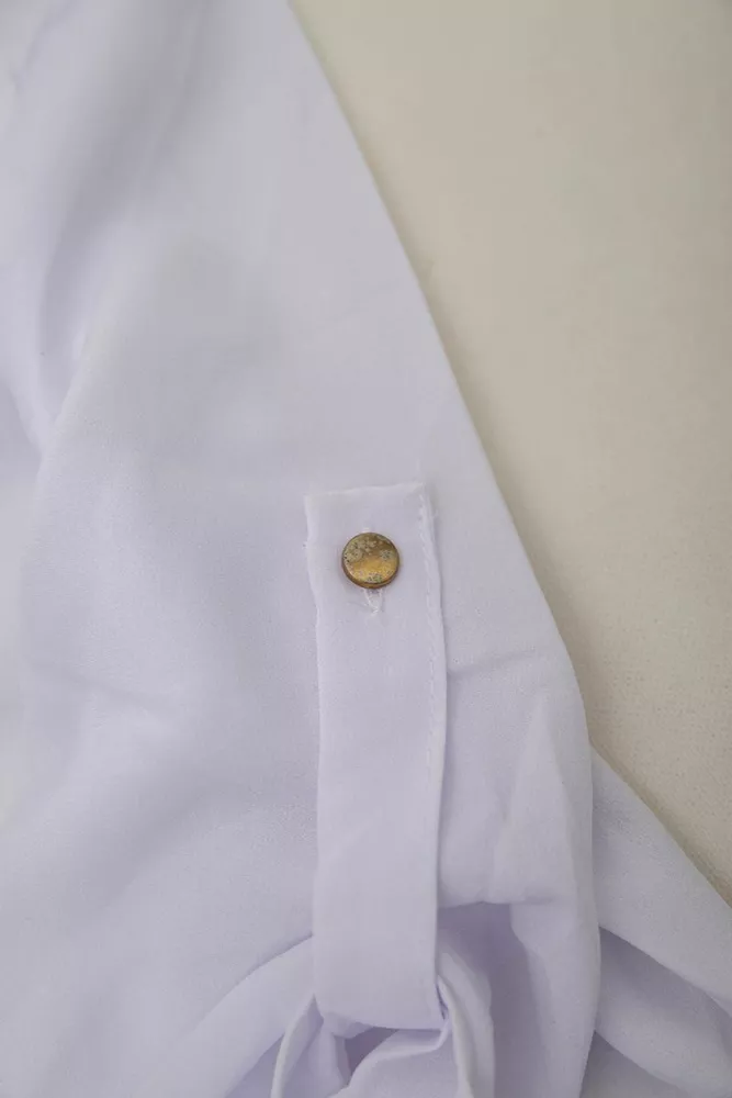 Купити Блуза класична  -уцінка, колір біло-синій, 230R111-U-41 - Фото №7