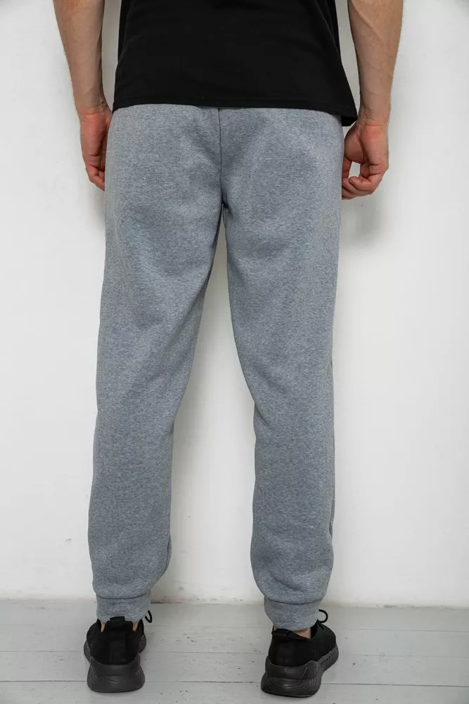 Купити Спортивні штани чоловічі на флісі  -уцінка, колір сірий, 238R58641-U - Фото №4