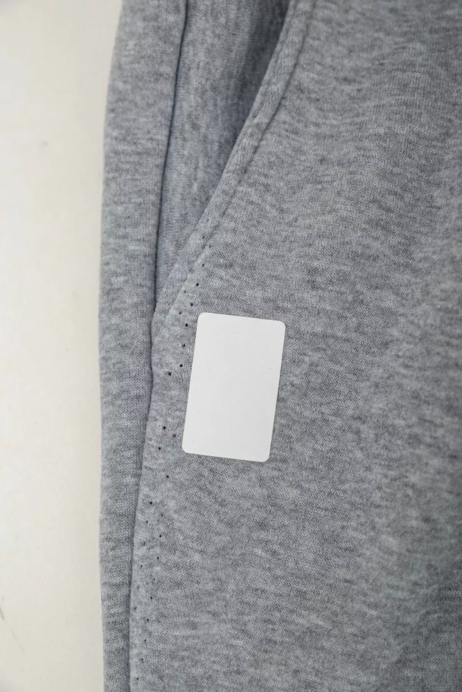 Купити Спортивні штани чоловічі на флісі  -уцінка, колір сірий, 238R58641-U - Фото №7