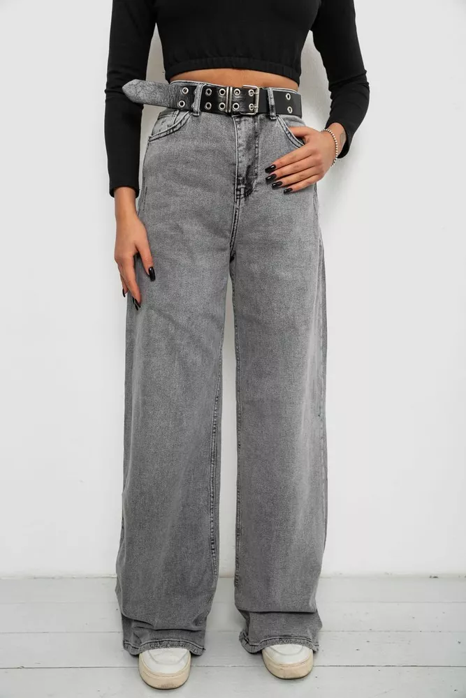 Купити Джинси жіночі Palazzo 244R00155, колір Сірий - Фото №2