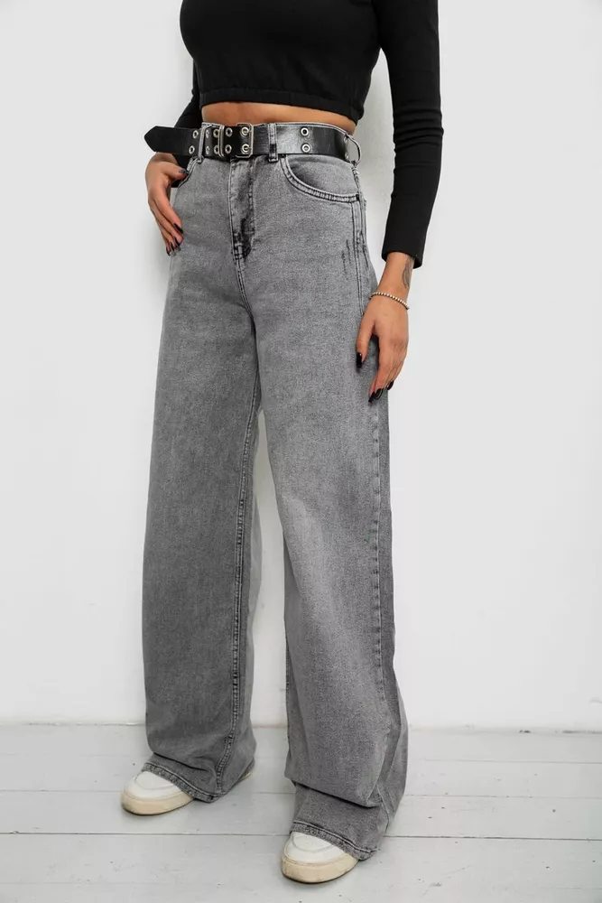 Купити Джинси жіночі Palazzo 244R00155, колір Сірий - Фото №3