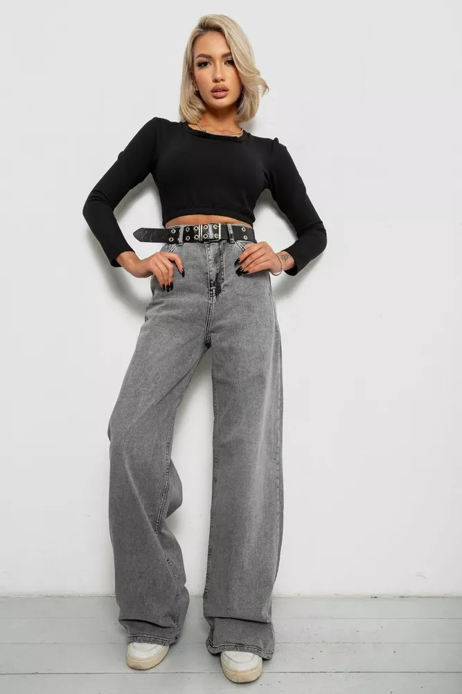 Купити Джинси жіночі Palazzo 244R00155, колір Сірий - Фото №1