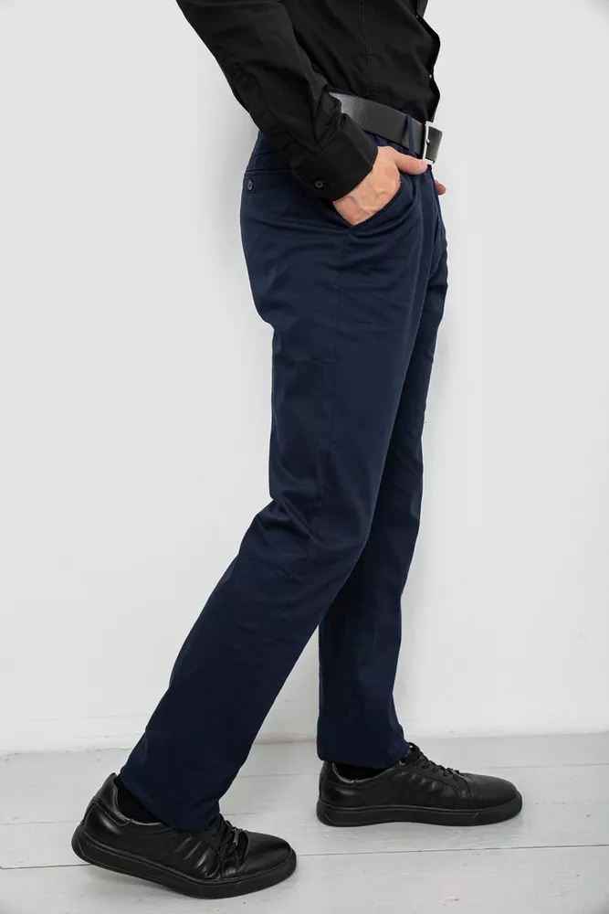 Купить Брюки мужские классические, цвет синий, 243RY355 - Фото №3