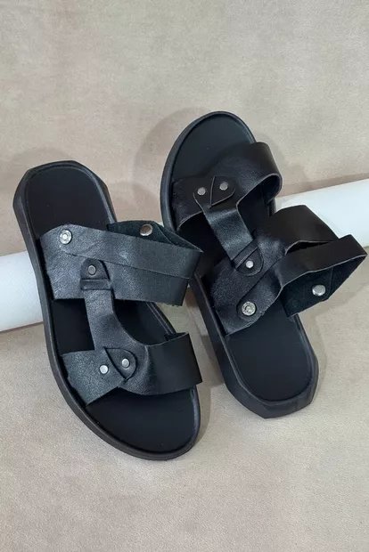 Сандалії чоловічі, колір чорний, 214R77