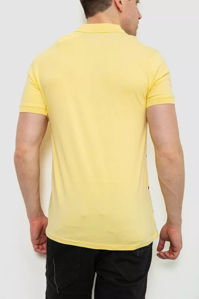 Купити Поло чоловіче в смужку  -уцінка, колір жовтий, 214R141-U - Фото №4