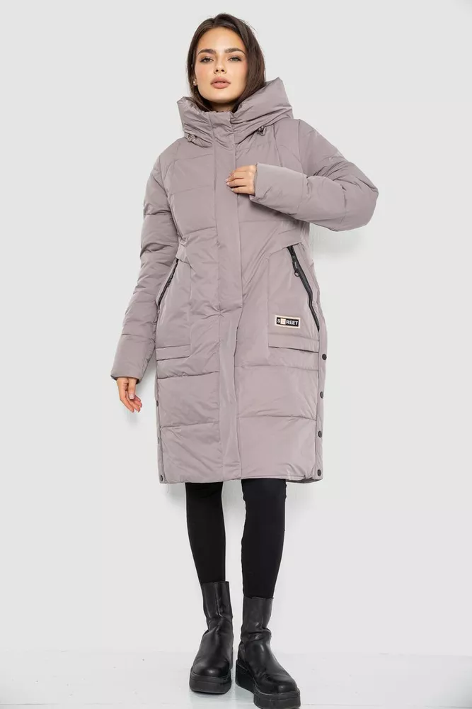 Купить Пуховик женский удлиненный  -уценка, цвет мокко, 243R320-U-1 - Фото №2