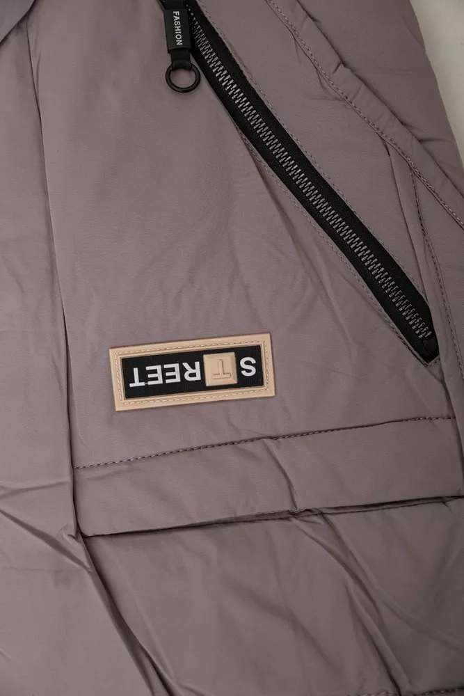 Купить Пуховик женский удлиненный  -уценка, цвет мокко, 243R320-U-1 - Фото №8