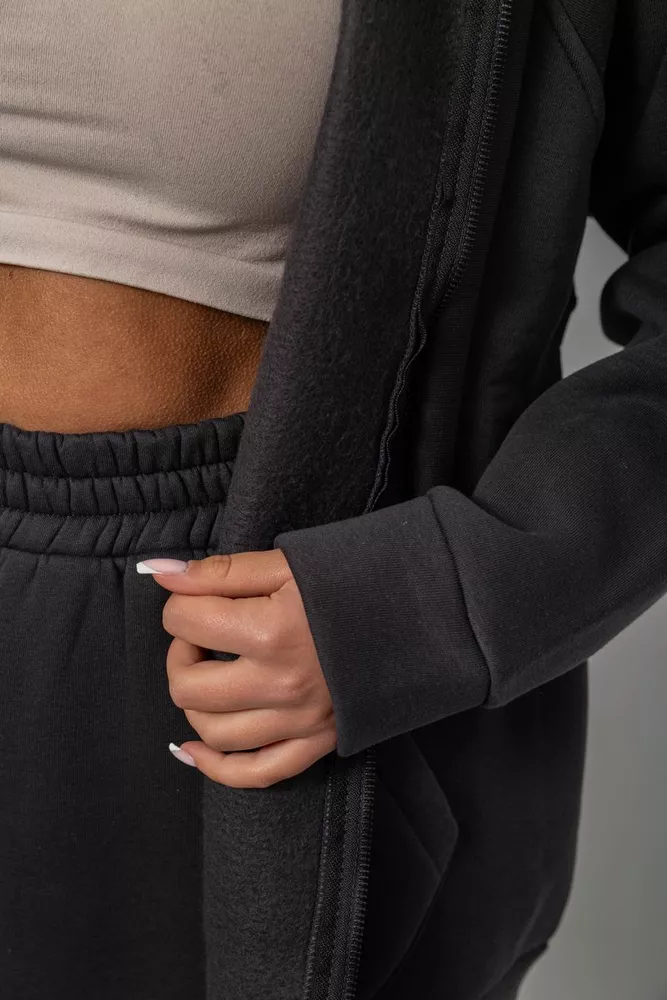 Купити Спортивний костюм жіночий на флісі, колір грифельний, 247R1059 оптом - Фото №6