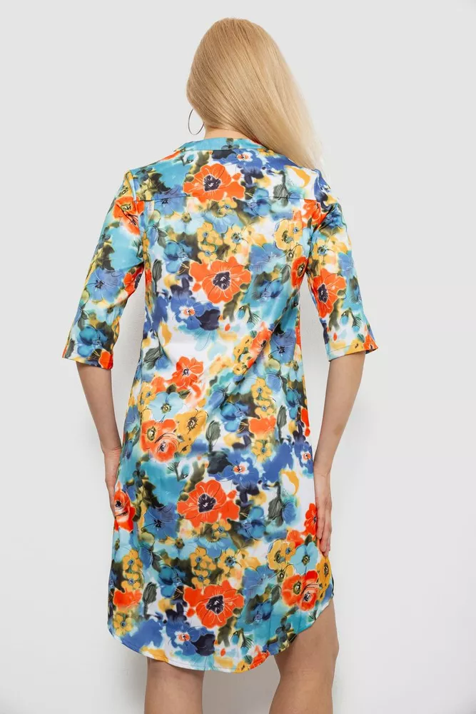 Купить Платье женское с принтом, цвет разноцвет , 230R104-1 - Фото №4