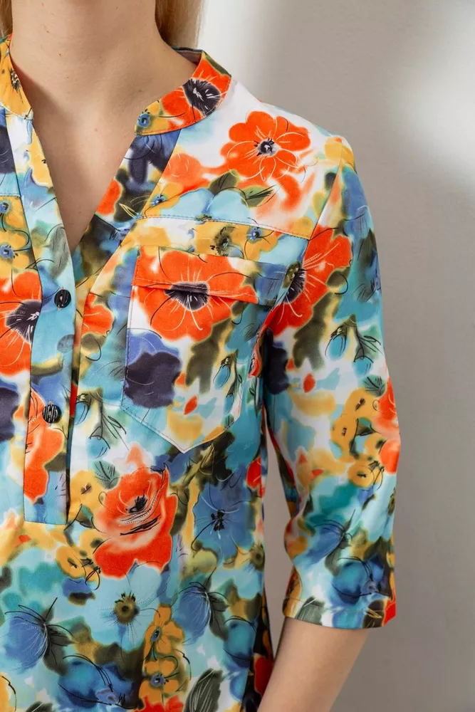 Купить Платье женское с принтом, цвет разноцвет , 230R104-1 - Фото №5