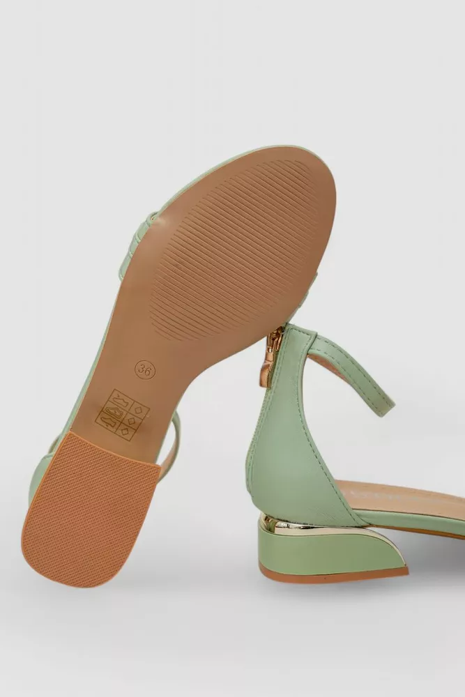 Купить Босоножки женские  -уценка, цвет оливковый, 248RL154-U-5 - Фото №5