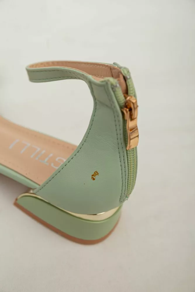 Купить Босоножки женские  -уценка, цвет оливковый, 248RL154-U-5 - Фото №6