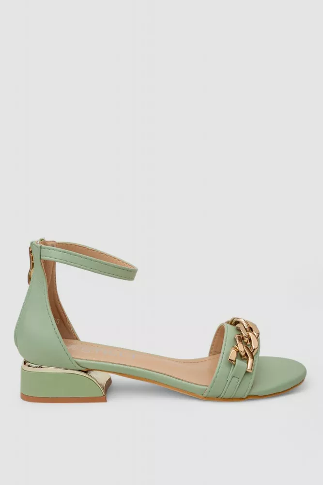 Купить Босоножки женские  -уценка, цвет оливковый, 248RL154-U-5 - Фото №1