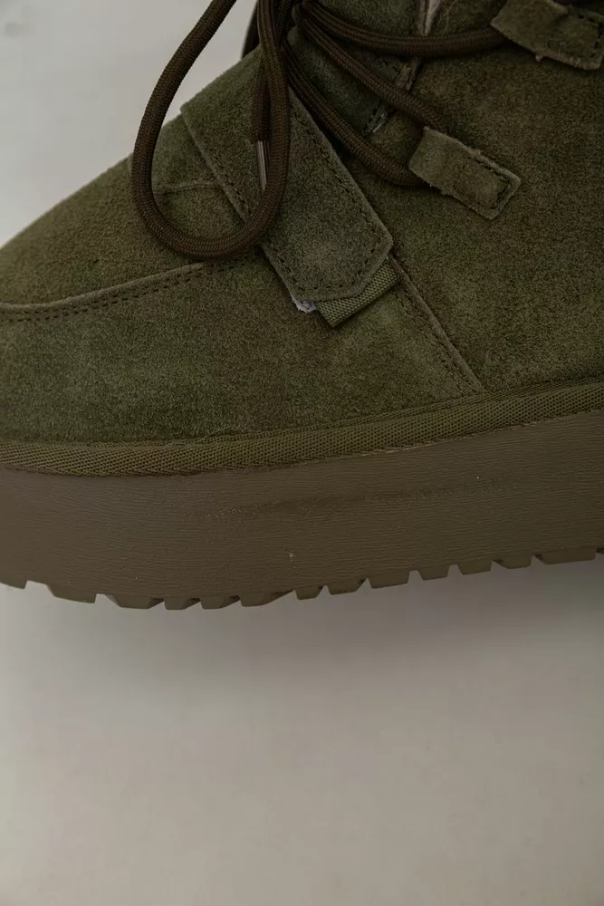 Купить Угги женские на меху  -уценка, цвет зеленый, 243RL952-8A-U-1 - Фото №7