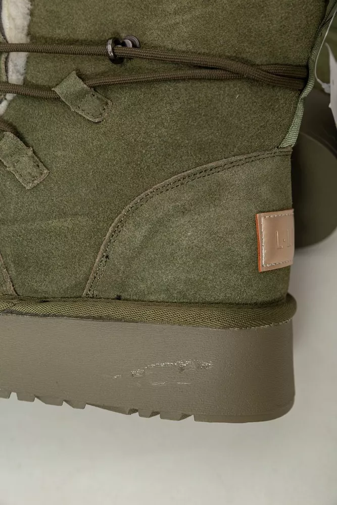 Купить Угги женские на меху  -уценка, цвет зеленый, 243RL952-8A-U-2 оптом - Фото №7