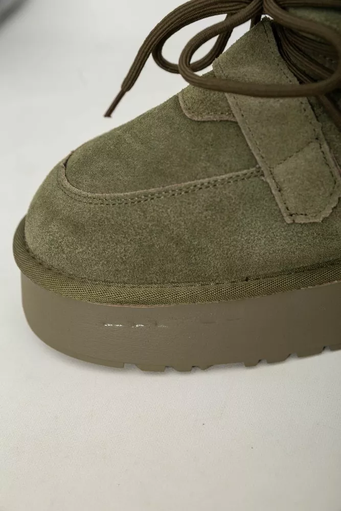 Купить Угги женские на меху  -уценка, цвет зеленый, 243RL952-8A-U-6 - Фото №7