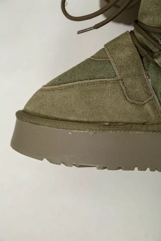 Купить Угги женские на меху  -уценка, цвет зеленый, 243RL952-8A-U-8 - Фото №7