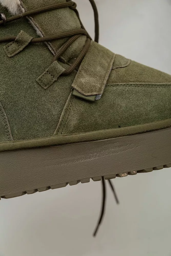 Купить Угги женские на меху  -уценка, цвет зеленый, 243RL952-8A-U-9 - Фото №7