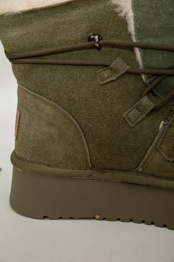 Купить Угги женские на меху  -уценка, цвет зеленый, 243RL952-8A-U-9 - Фото №8