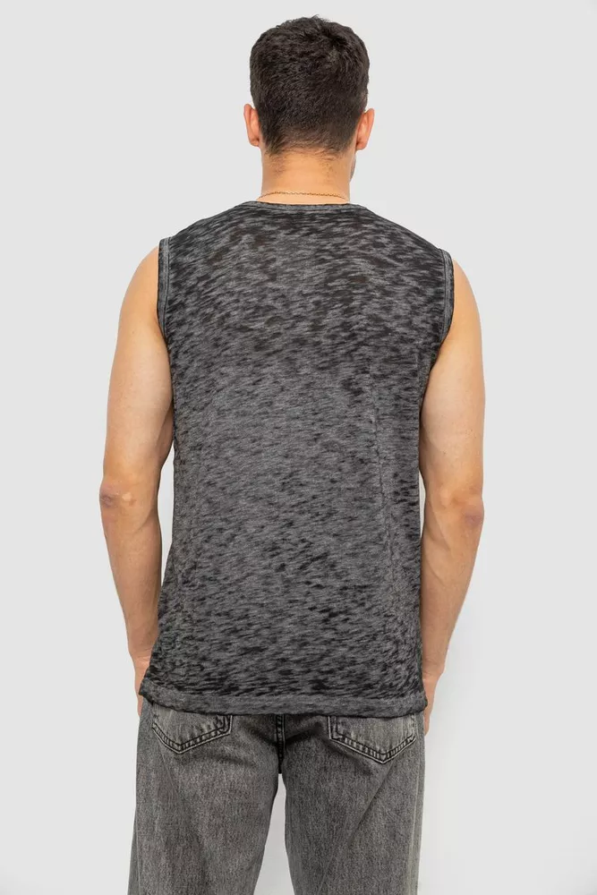 Купить Майка мужская с принтом, цвет серый, 244R1230 - Фото №4