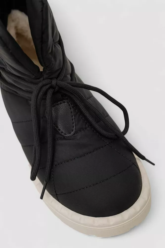 Купить Дутики ж., цвет черно-бежевый, 248RFM100 - Фото №2