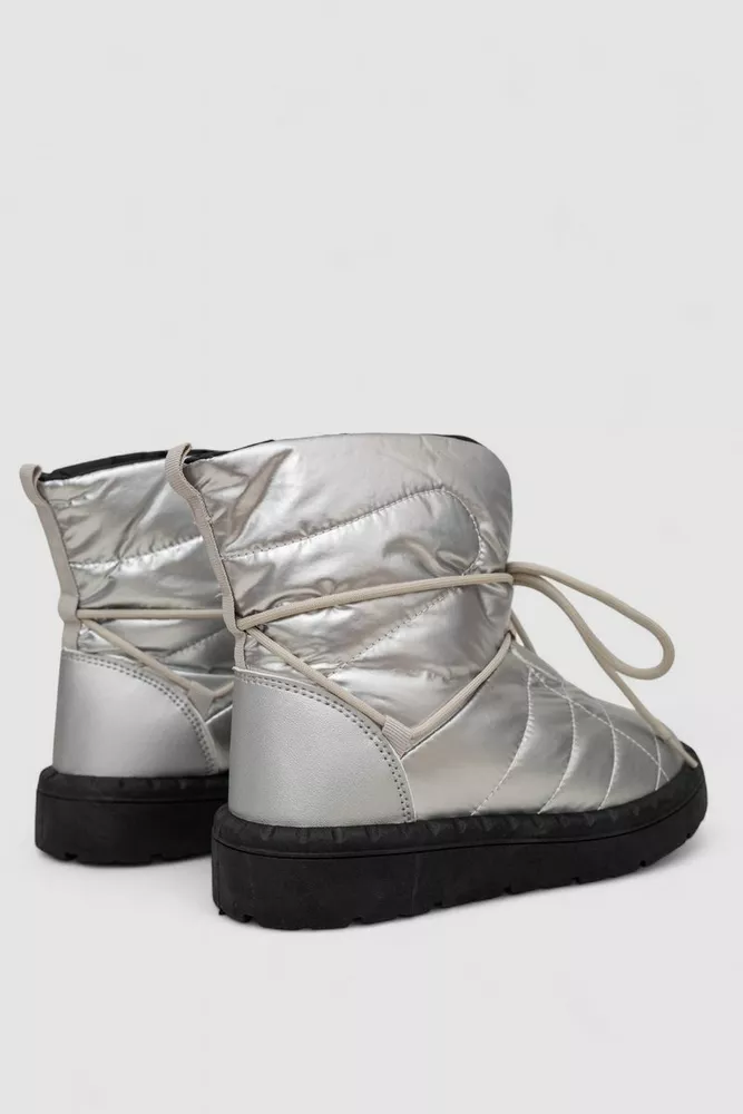 Купить Дутики ж., цвет серебристо-черный, 248RFM100 - Фото №4