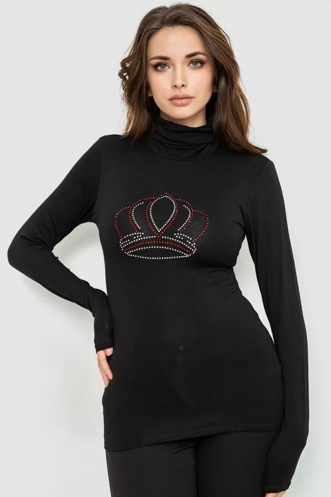 Купити Гольф жіночий, колір чорний, 186R605 оптом - Фото №1