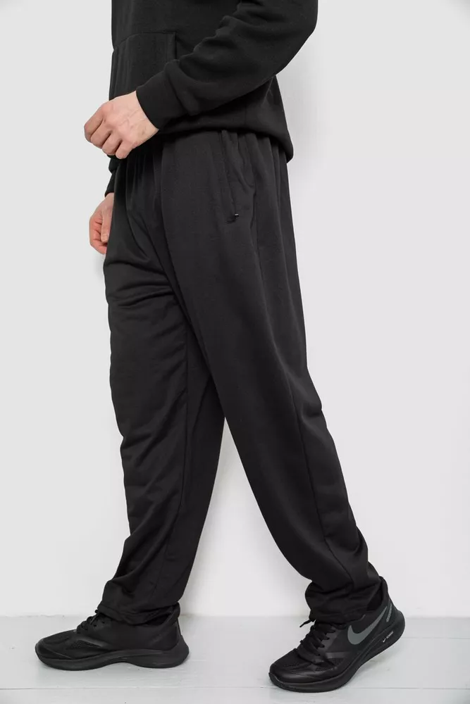 Купить Спортивные штаны мужские, цвет черный, 244R41399 - Фото №3