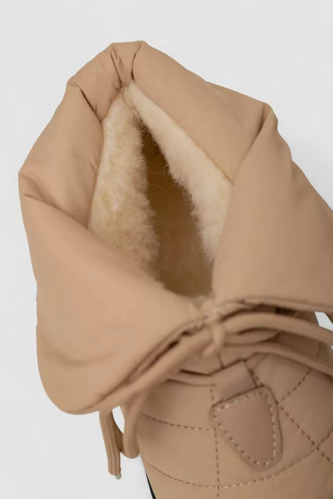 Купить Дутики ж., цвет бежево-черный, 248RFM100 - Фото №6