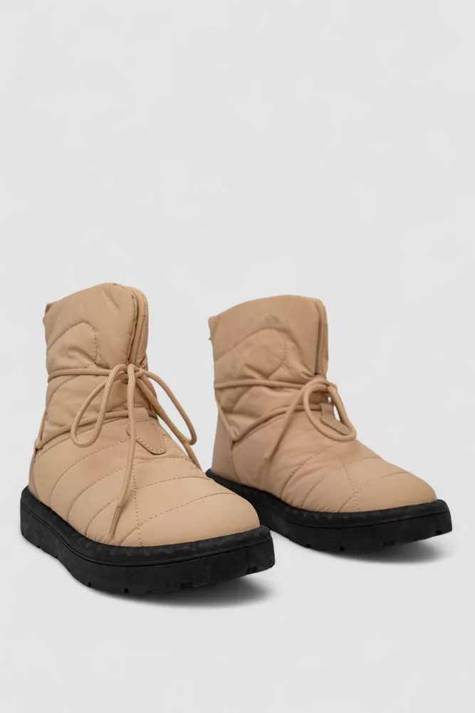 Купить Дутики ж., цвет бежево-черный, 248RFM100 - Фото №3