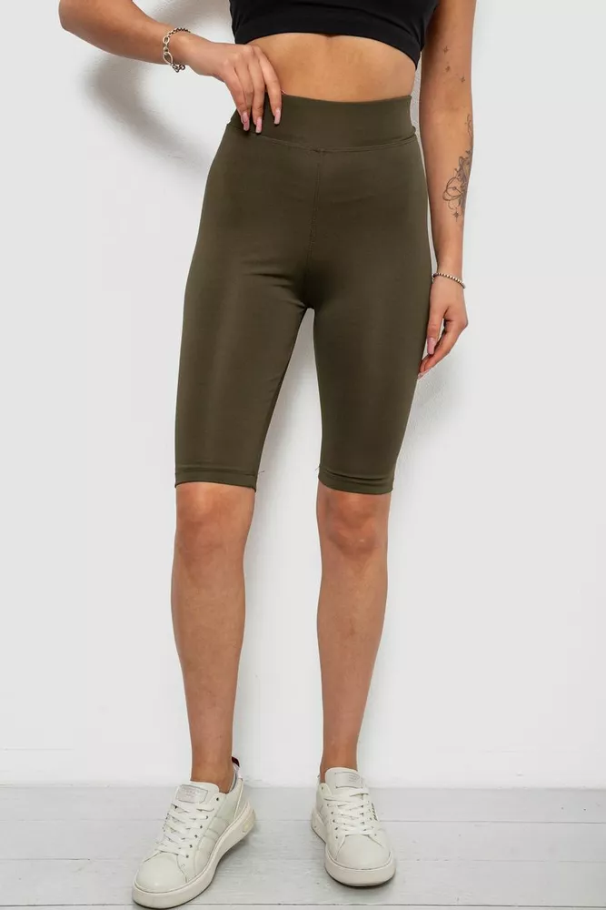 Купити Треки жіночі однотонні, колір хакі, 214R340 оптом - Фото №1