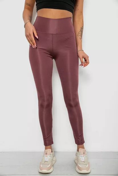 Лосини жіночі однотонні, колір сливовий, 214R155-1