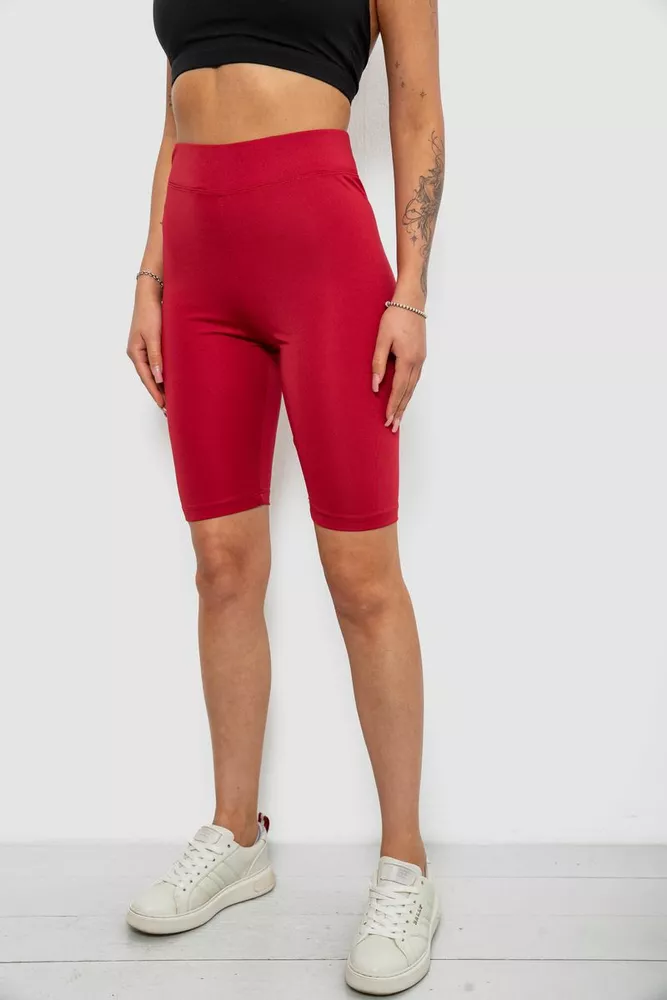 Купити Треки жіночі однотонні, колір бордовий, 214R340 оптом - Фото №3