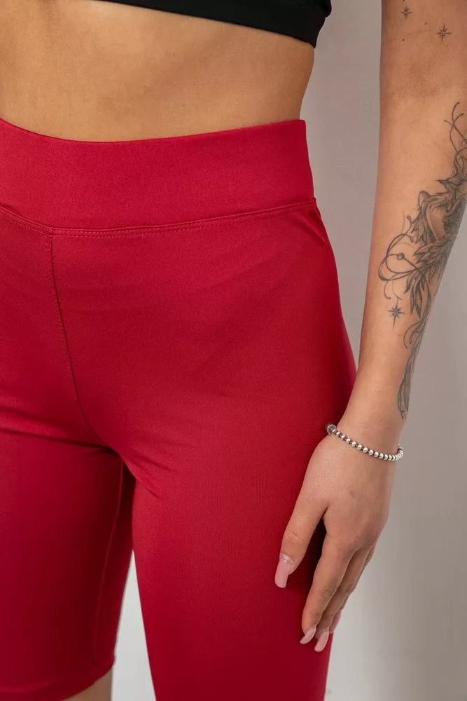 Купити Треки жіночі однотонні, колір бордовий, 214R340 оптом - Фото №5