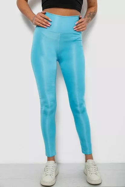 Лосини жіночі однотонні, колір блакитний, 214R155-1