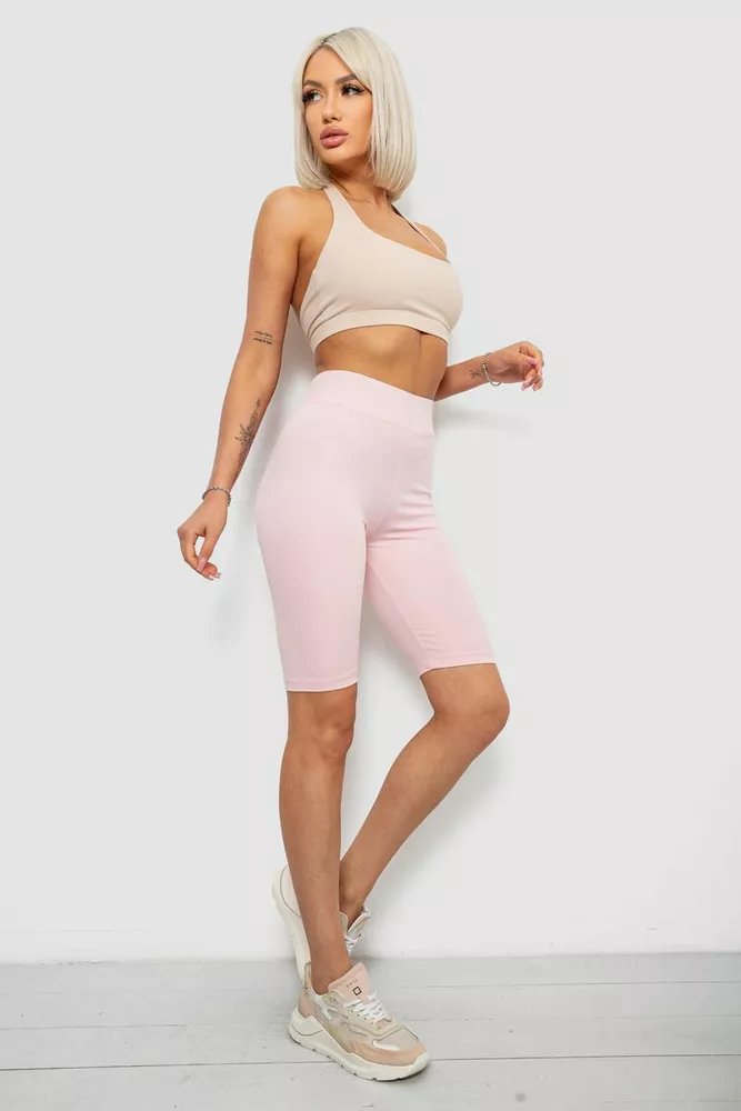 Купить Треки женские однотонные, цвет розовый, 214R340 - Фото №2