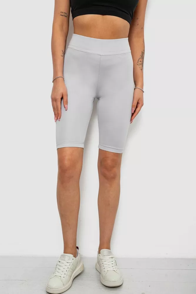 Купити Треки жіночі однотонні, колір сірий, 214R340 оптом - Фото №1