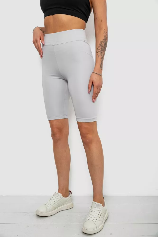 Купити Треки жіночі однотонні, колір сірий, 214R340 оптом - Фото №3