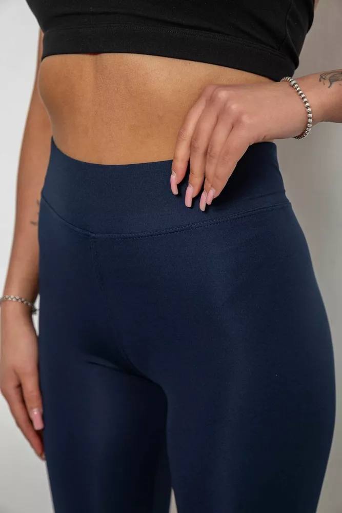 Купити Треки жіночі однотонні, колір синій, 214R340 - Фото №5